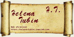 Helena Tubin vizit kartica